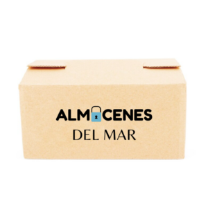 Caja de cartón pequeña para almacenamiento.
